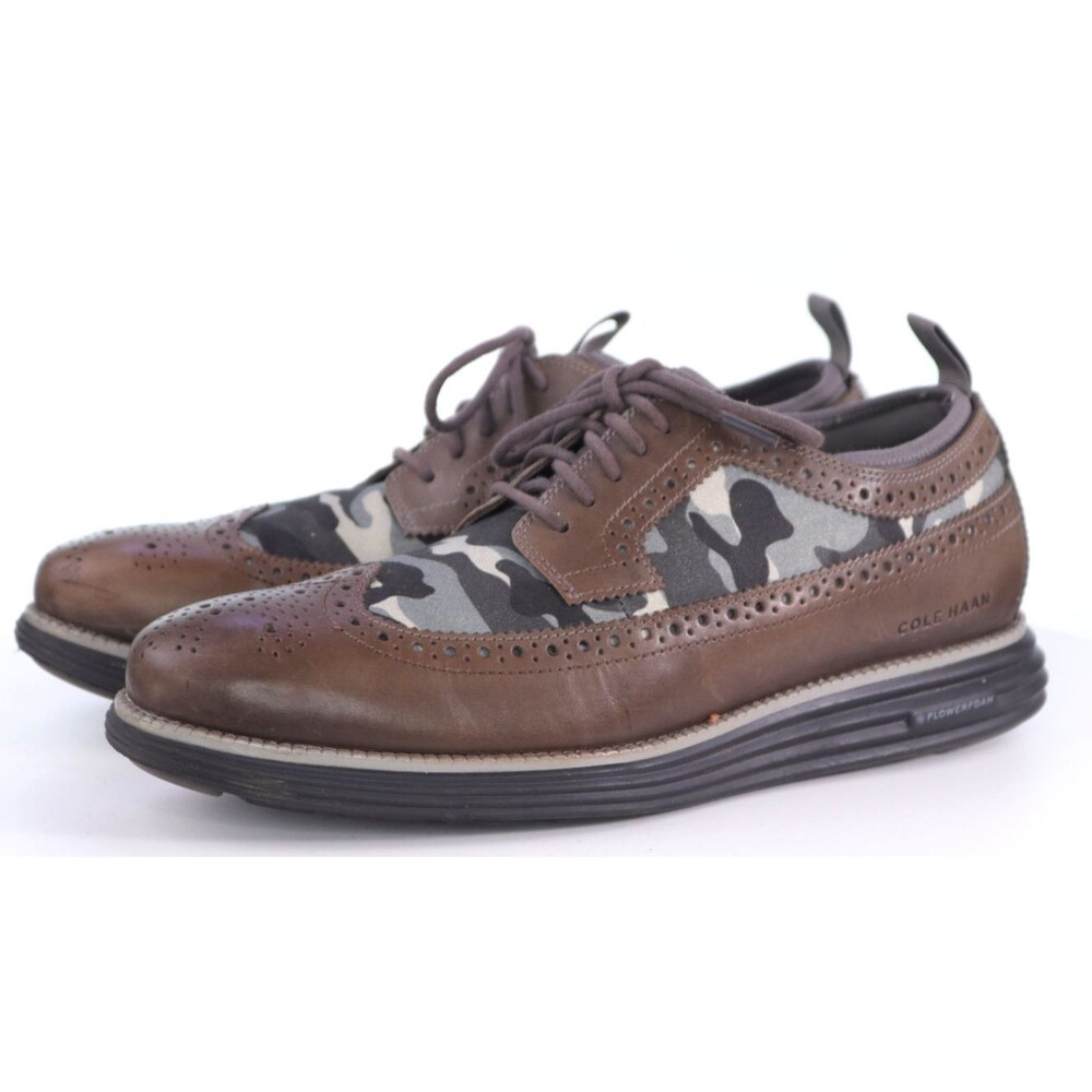 Cole Haan Original Grand Longwing Men's Oxfords Dress Shoes Size 12 M Tan C36523